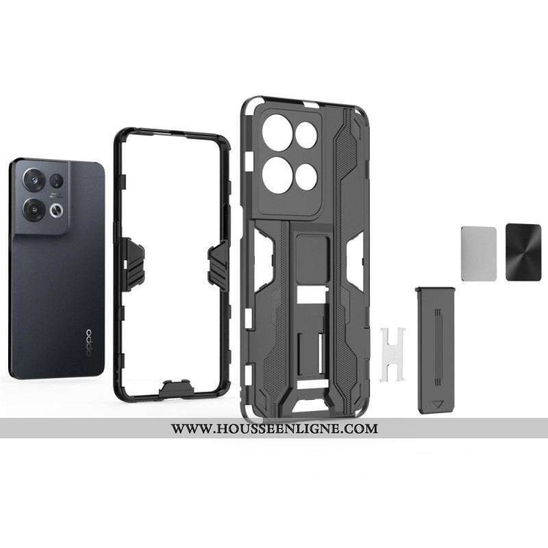 Coque Oppo Reno 8 Pro Support Amovible Vertical et Horizontal