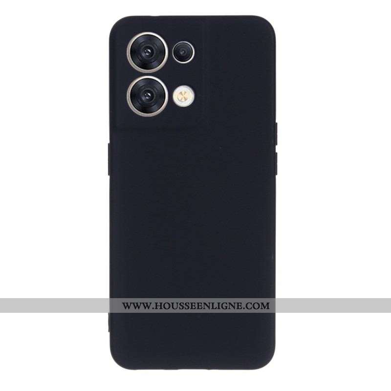 Coque Oppo Reno 8 Silicone Liquide à Lanière