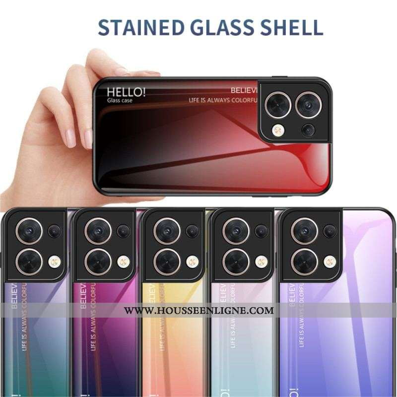 Coque Oppo Reno 8 Verre Trempé Hello