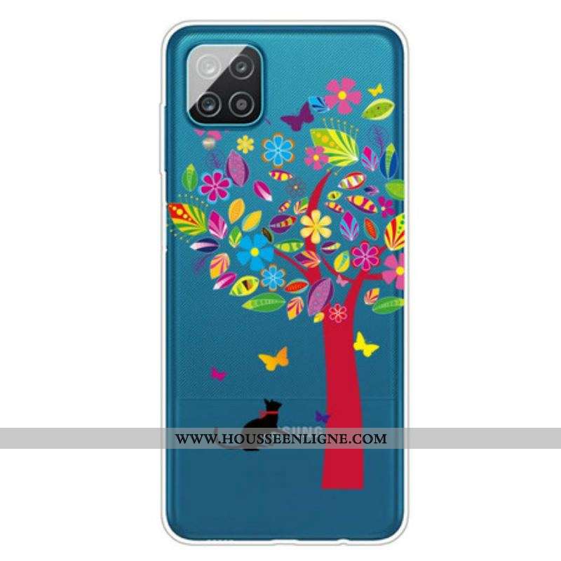 Coque Samsung Galaxy A12 / M12 Chat sous l'Arbre