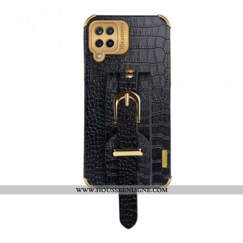 Coque Samsung Galaxy A12 / M12 Croco Bracelet