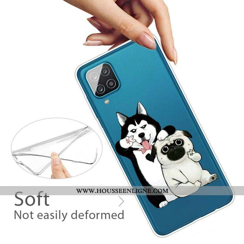 Coque Samsung Galaxy A12 / M12 Drôles de Chiens