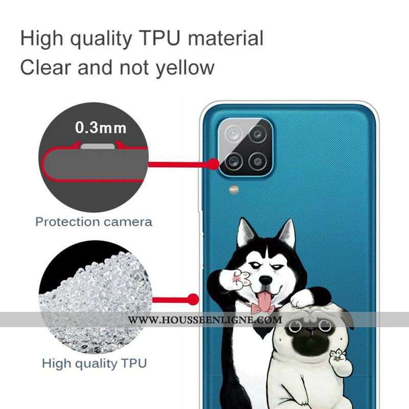 Coque Samsung Galaxy A12 / M12 Drôles de Chiens