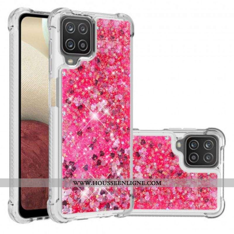 Coque Samsung Galaxy A12 / M12 Désire Paillettes