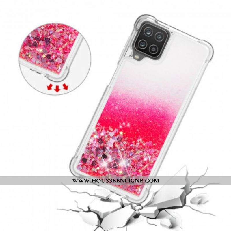 Coque Samsung Galaxy A12 / M12 Désire Paillettes