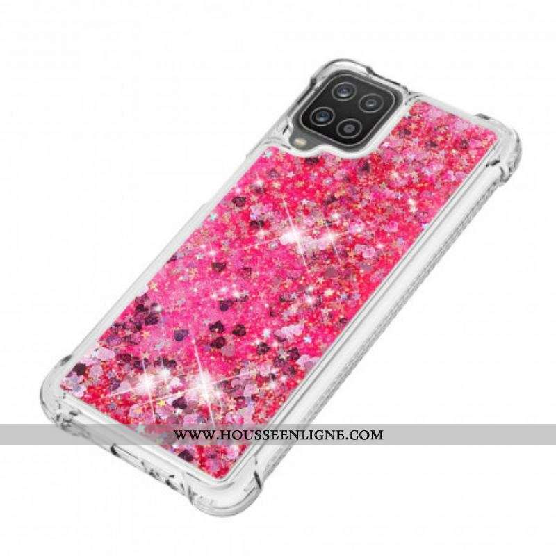 Coque Samsung Galaxy A12 / M12 Désire Paillettes