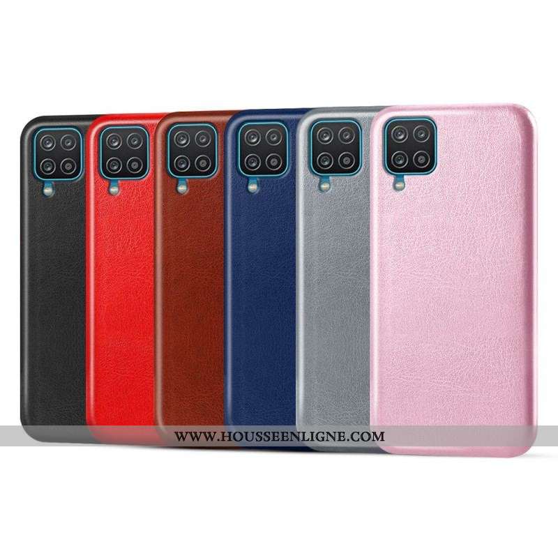 Coque Samsung Galaxy A12 / M12 Effet Cuir KSQ