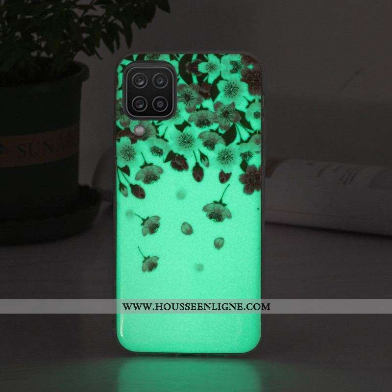 Coque Samsung Galaxy A12 / M12 Fleurs Fluorescentes