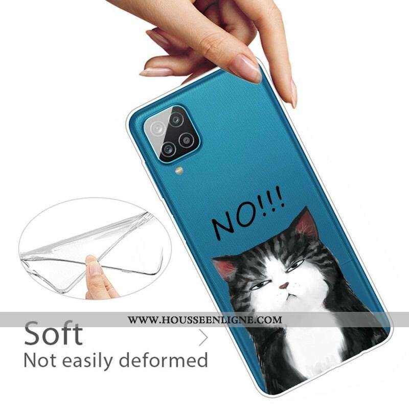 Coque Samsung Galaxy A12 / M12 Le Chat Qui Dit Non