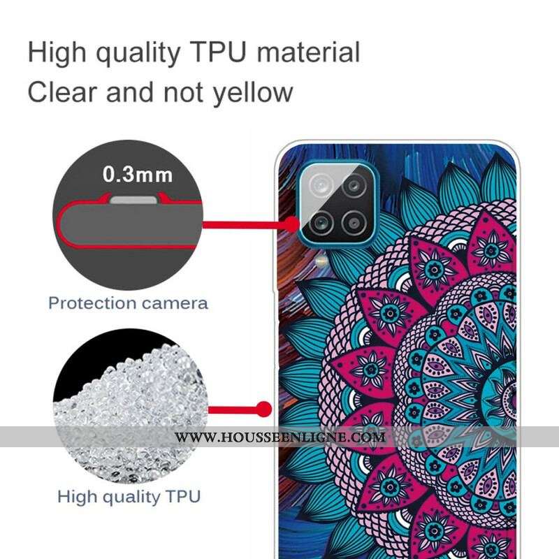 Coque Samsung Galaxy A12 / M12 Mandala Coloré