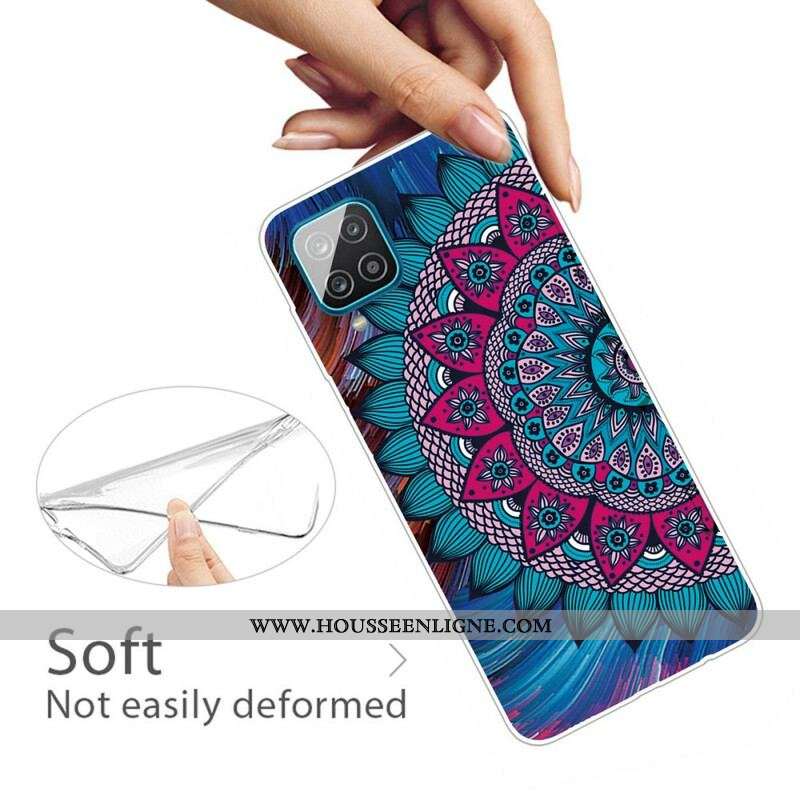 Coque Samsung Galaxy A12 / M12 Mandala Coloré