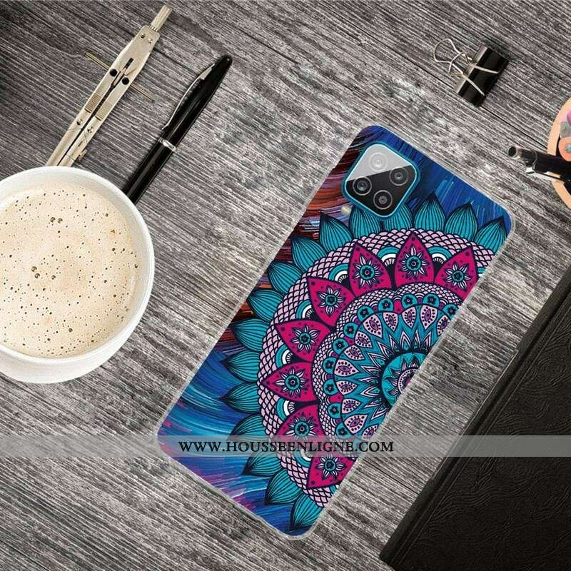 Coque Samsung Galaxy A12 / M12 Mandala Coloré