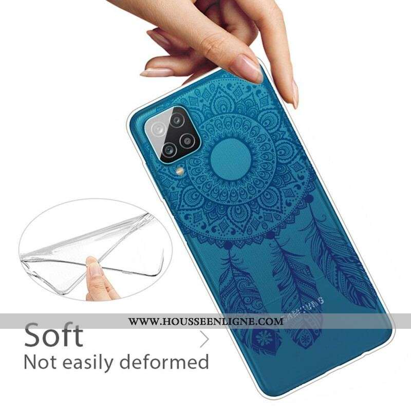 Coque Samsung Galaxy A12 / M12 Mandala Floral Unique