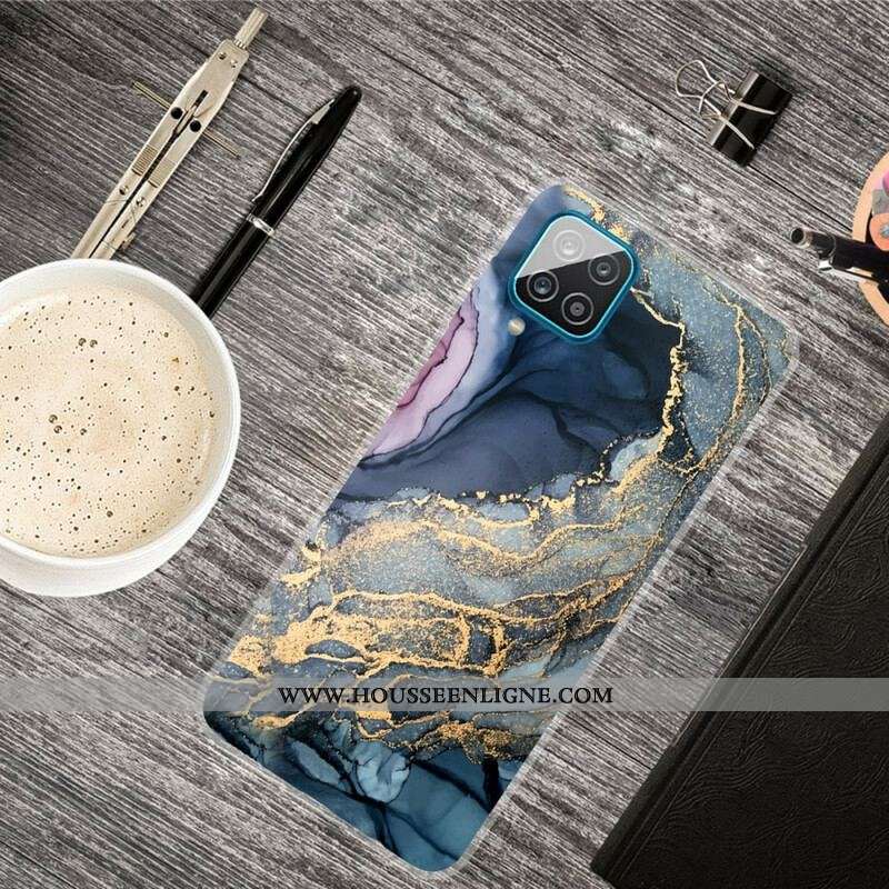 Coque Samsung Galaxy A12 / M12 Marbre Coloré