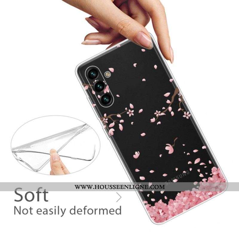 Coque Samsung Galaxy A13 5G / A04s Branches à Fleurs