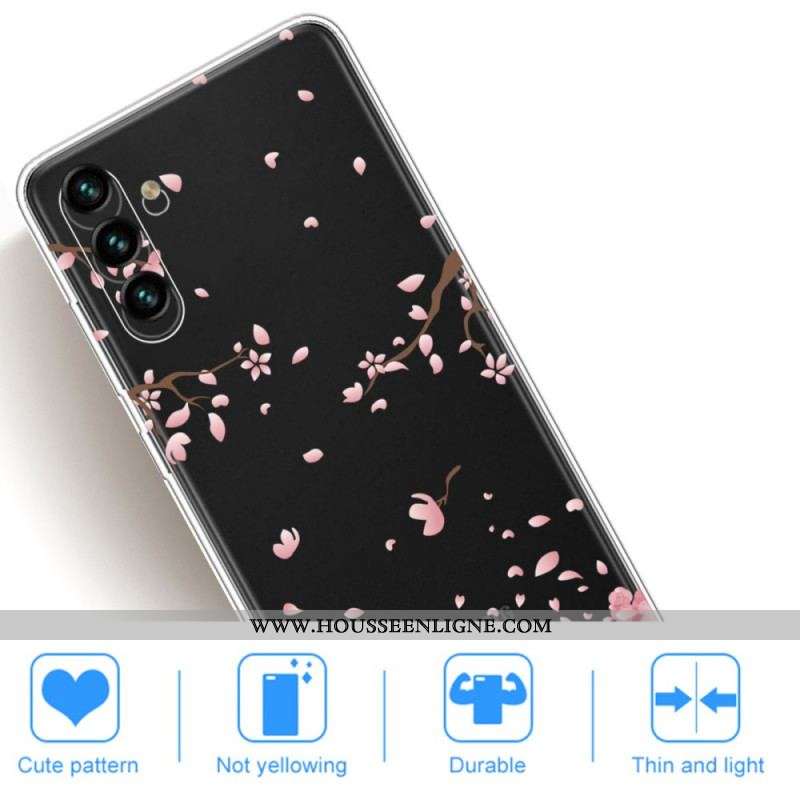 Coque Samsung Galaxy A13 5G / A04s Branches à Fleurs