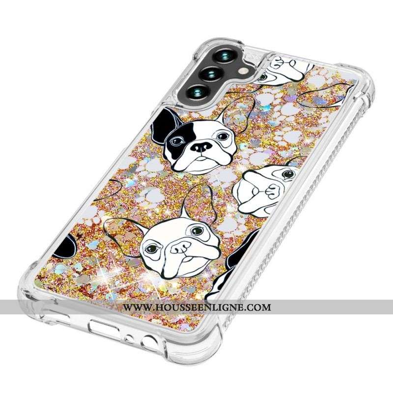 Coque Samsung Galaxy A13 5G / A04s Mr Chien Paillettes