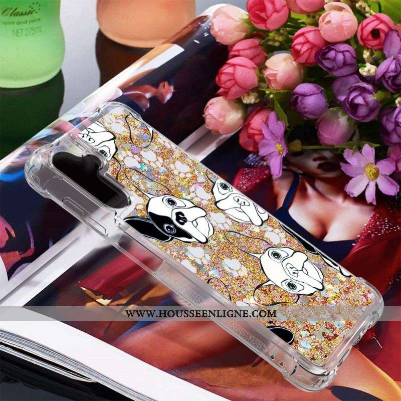 Coque Samsung Galaxy A13 5G / A04s Mr Chien Paillettes