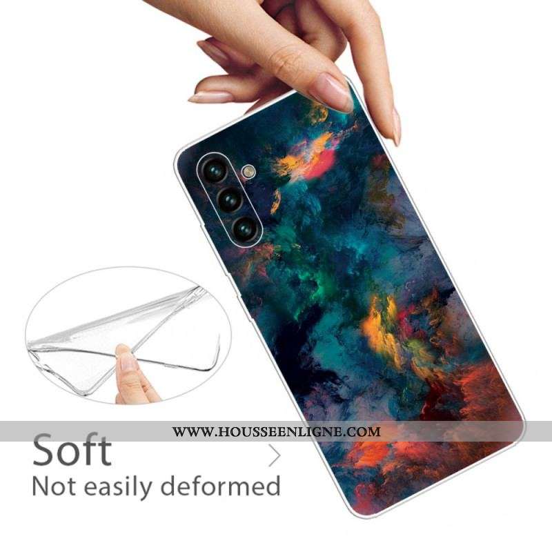 Coque Samsung Galaxy A13 5G / A04s Nuages Colorés