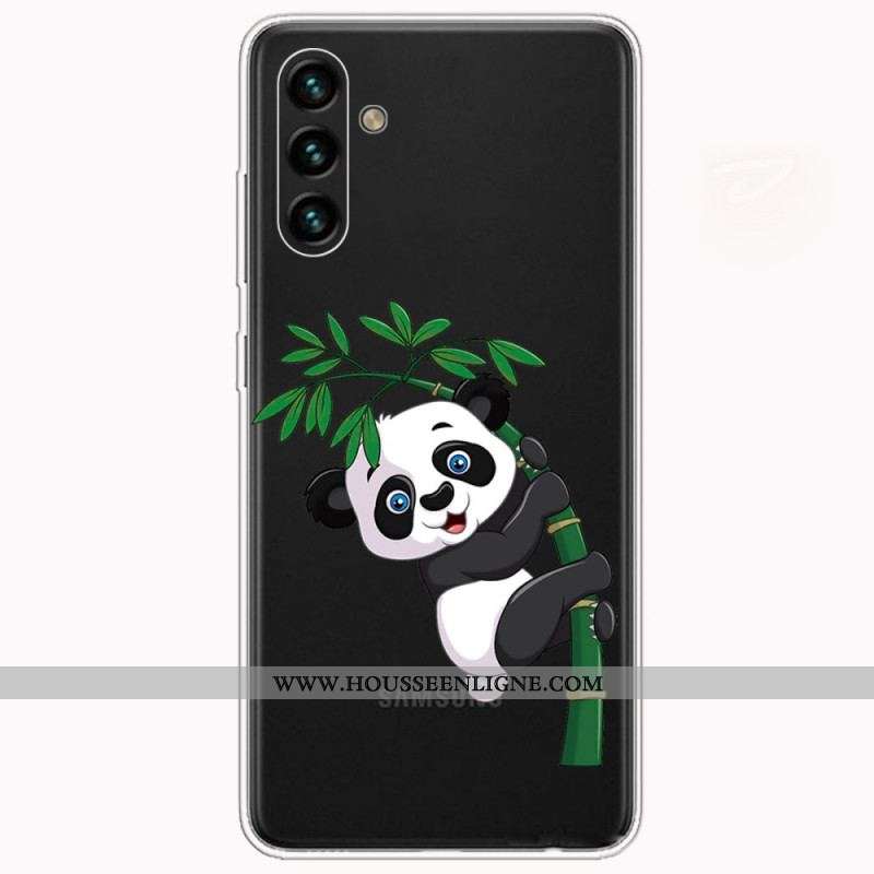 Coque Samsung Galaxy A13 5G / A04s Panda Sur Le Bambou