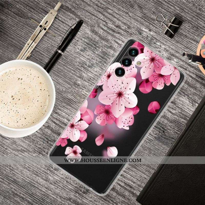 Coque Samsung Galaxy A13 5G / A04s Petites Fleurs Roses