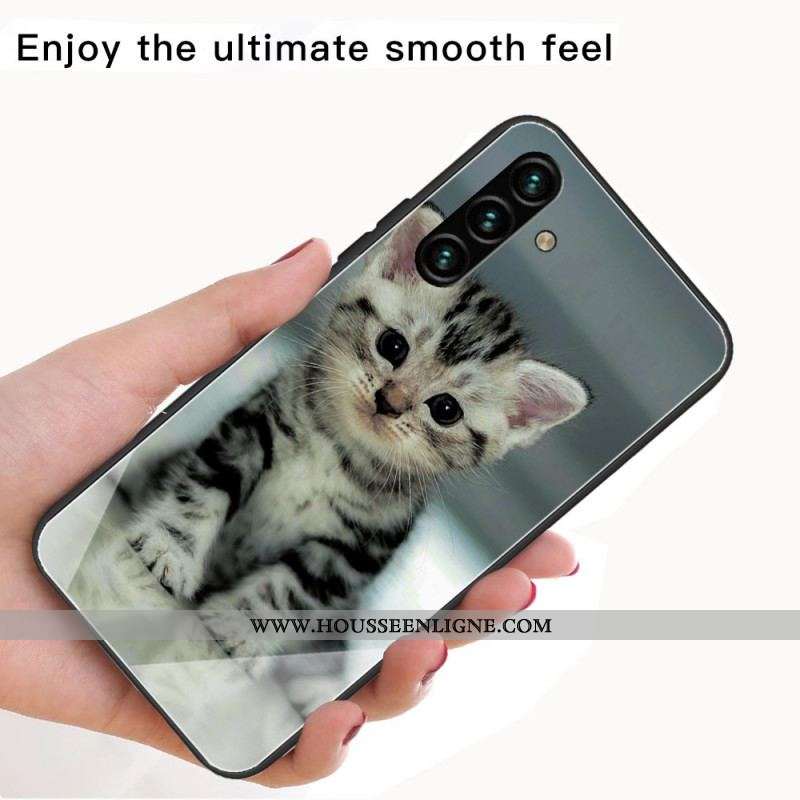 Coque Samsung Galaxy A13 5G / A04s Verre Trempé Chaton