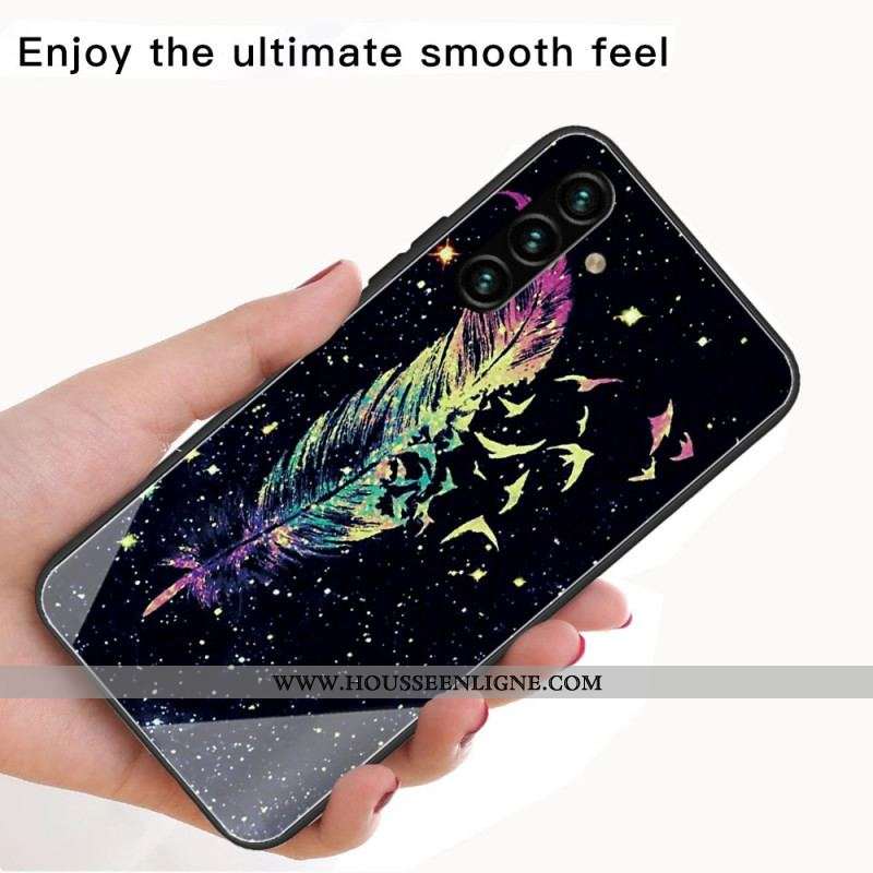 Coque Samsung Galaxy A13 5G / A04s Verre Trempé Plume