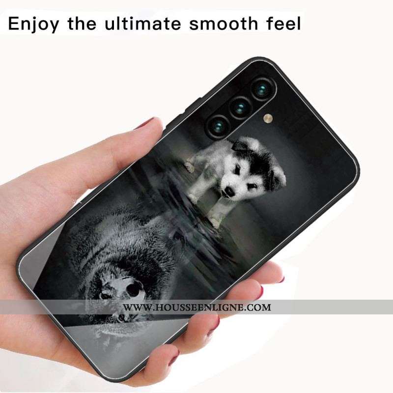 Coque Samsung Galaxy A13 5G / A04s Verre Trempé Rêve de Chiot