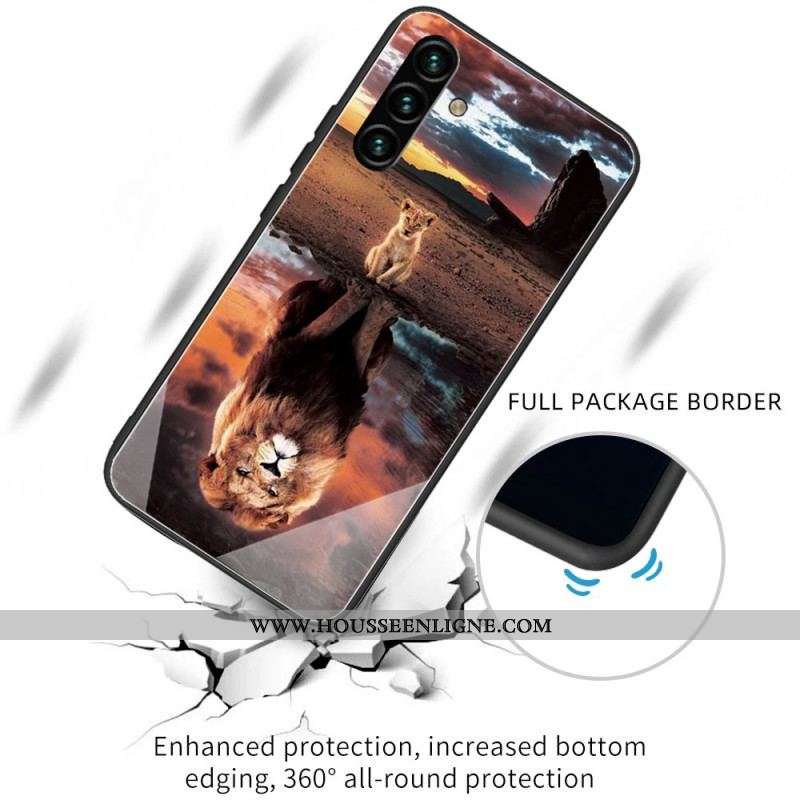 Coque Samsung Galaxy A13 5G / A04s Verre Trempé Rêve de Lionceau