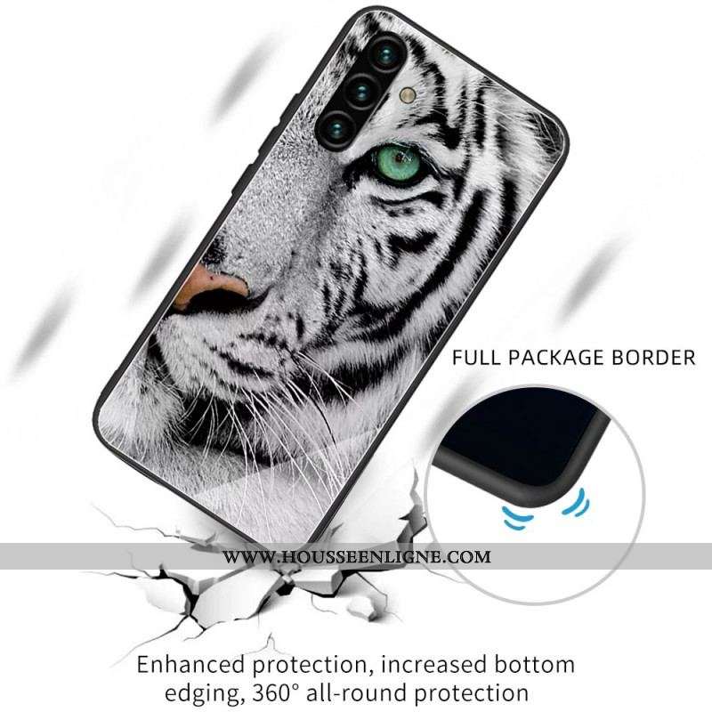 Coque Samsung Galaxy A13 5G / A04s Verre Trempé Tigre