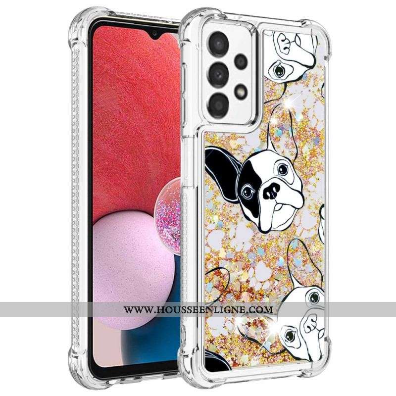 Coque Samsung Galaxy A13 Mr Chien Paillettes