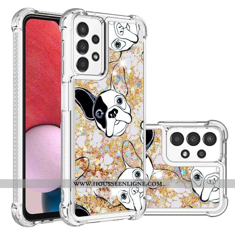 Coque Samsung Galaxy A13 Mr Chien Paillettes