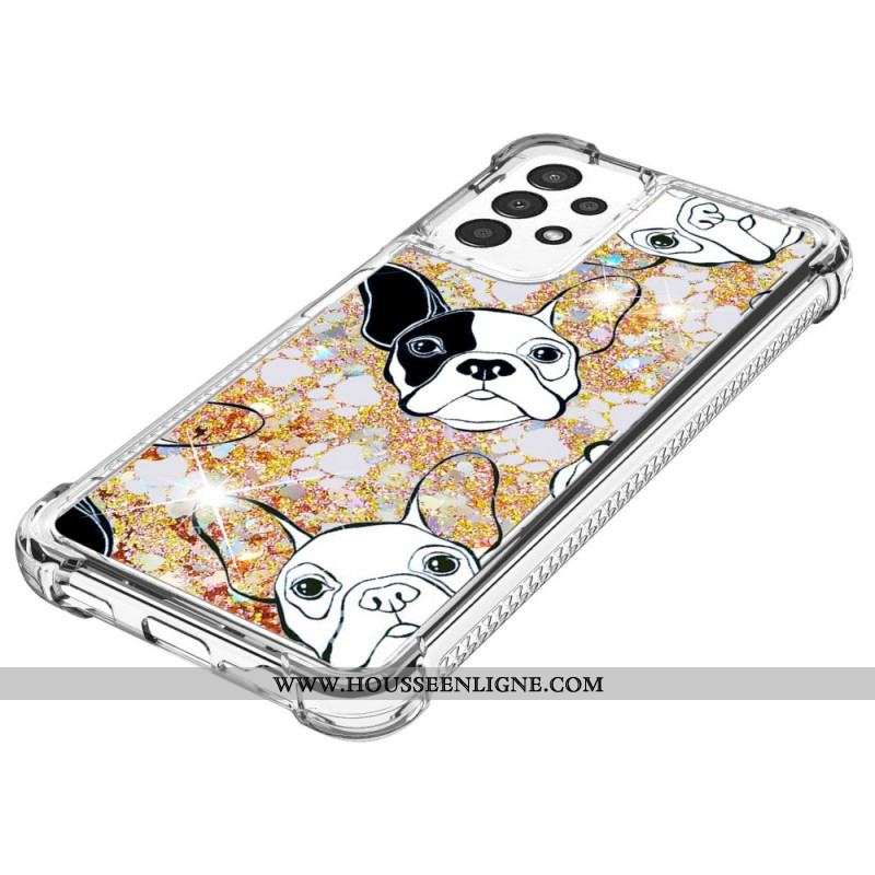 Coque Samsung Galaxy A13 Mr Chien Paillettes