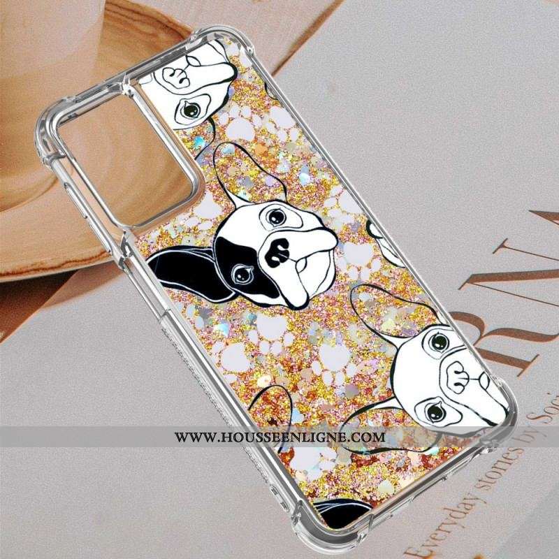 Coque Samsung Galaxy A13 Mr Chien Paillettes