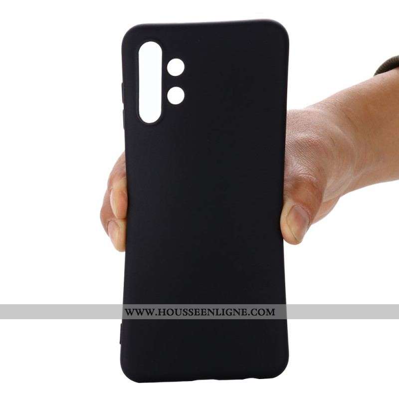 Coque Samsung Galaxy A13 Silicone Liquide avec Lanière