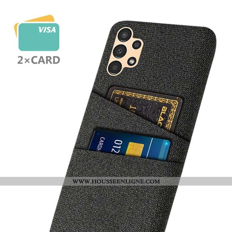 Coque Samsung Galaxy A13 Tissu Porte-Cartes