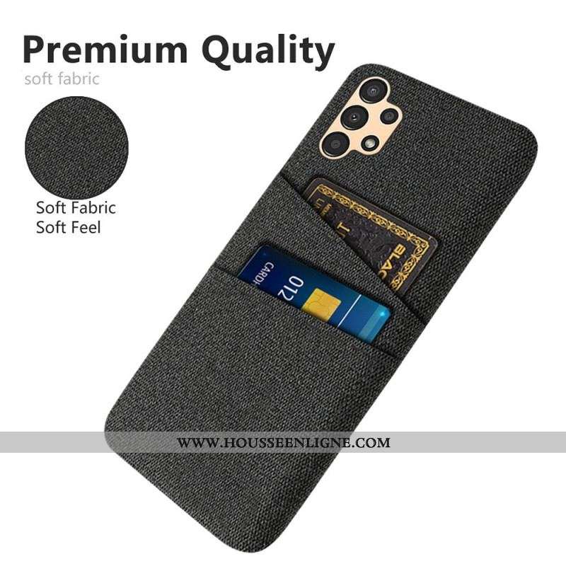 Coque Samsung Galaxy A13 Tissu Porte-Cartes