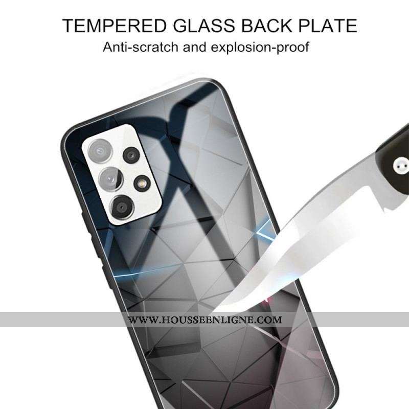 Coque Samsung Galaxy A13 Verre Trempé Géométrie