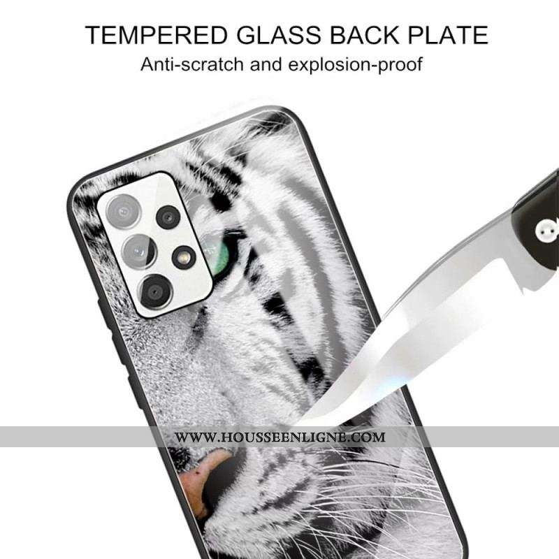 Coque Samsung Galaxy A13 Verre Trempé Tigre