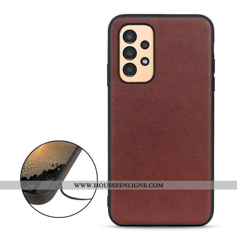 Coque Samsung Galaxy A13 Véritable Cuir