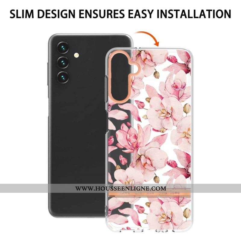 Coque Samsung Galaxy A14 5G / A14 Fleurs Colorées