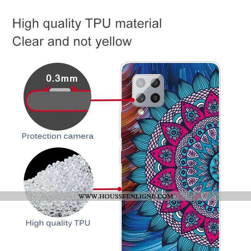 Coque Samsung Galaxy A42 5G Mandala Coloré