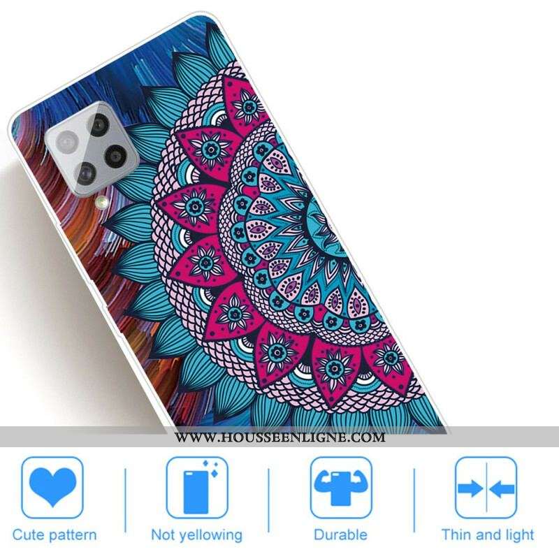 Coque Samsung Galaxy A42 5G Mandala Coloré