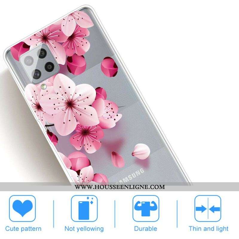 Coque Samsung Galaxy A42 5G Petites Fleurs Roses