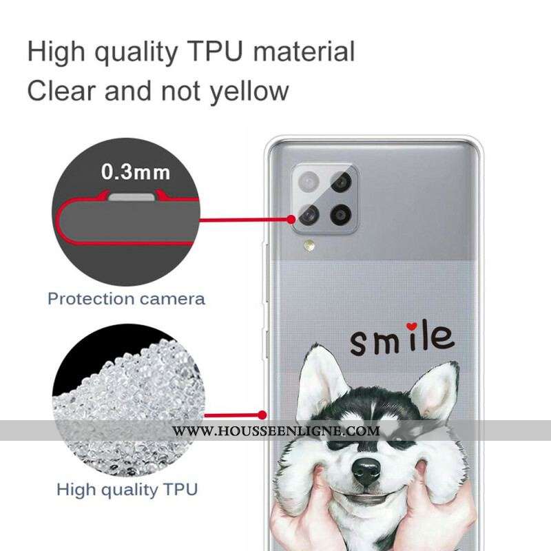 Coque Samsung Galaxy A42 5G Smile Dog