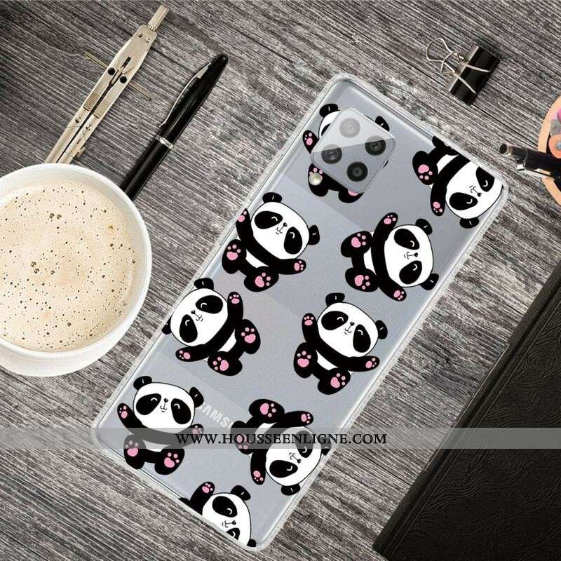 Coque Samsung Galaxy A42 5G Top Pandas Fun