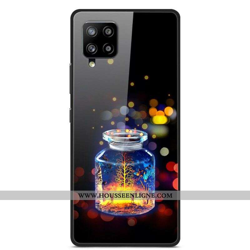 Coque Samsung Galaxy A42 5G Verre Trempé Bouteille de Souhaits