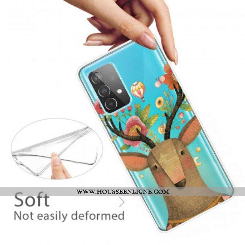 Coque Samsung Galaxy A52 4G / A52 5G / A52s 5G Cerf Tribal