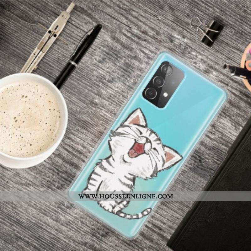 Coque Samsung Galaxy A52 4G / A52 5G / A52s 5G Cute Cat