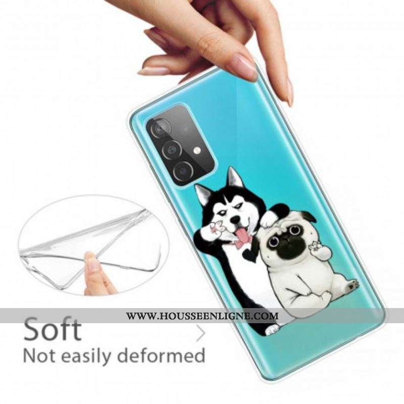 Coque Samsung Galaxy A52 4G / A52 5G / A52s 5G Drôles de Chiens